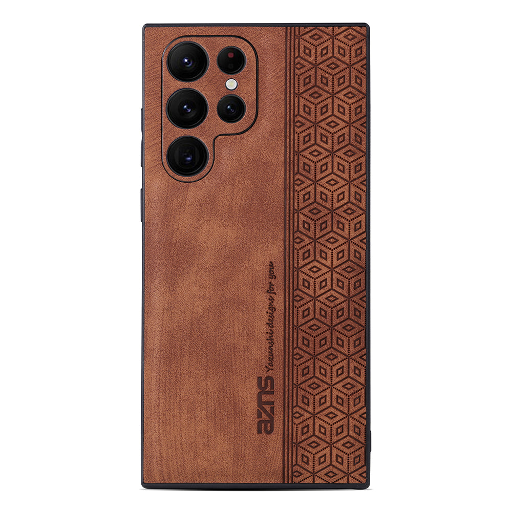 AZNS For Samsung Galaxy S23 Ultra Dustproof PU Leather TPU Phone Cover Imprinted Pattern Anti-Scratch Cell Phone Case AZNS For Samsung Galaxy S23 Ultra Dustproof PU Leather TPU Phone Cover Imprinted Pattern Anti-Scratch Cell Phone Case